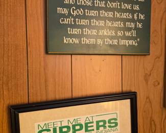 Notre Dame and Irish sign