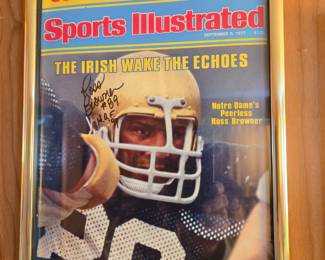 Notre Dame autographed SI Ross Browner