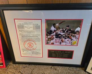 Boston Red Sox World Series memorabilia