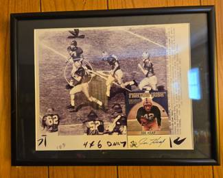 Notre Dame autographed photo Joe Heap 1950s