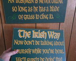 Irish sayings signs
