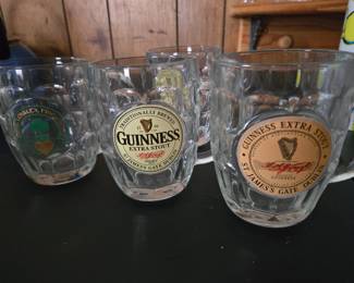 Guinness beer mugs