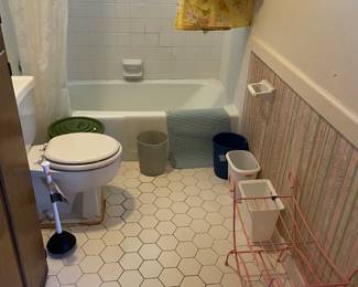 Pink Metal Vanity Stool