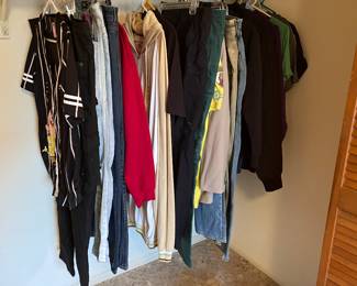 Men’s clothing in various sizes