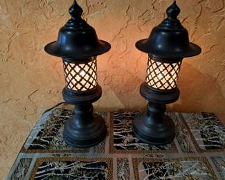 metal lamps