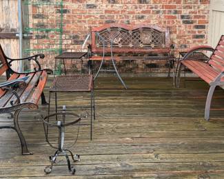 Solid iron patio furniture