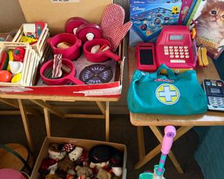 Lots of vintage name brand toys. Made to last for generations to come!