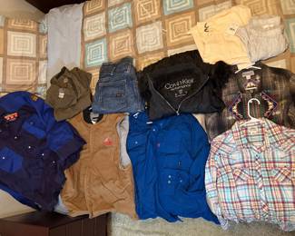 Ariat, wrangler, free people, Calvin Klein and fire resistant work clothing