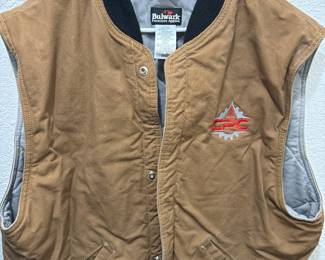 Bulwark flame-resistant insulated work vest with 47 ATPV arc rating. Industrial safety apparel designed for oilfield, electrical, and utility work. Heavy-duty, durable, and built for long-term jobsite use. Size 3XL.