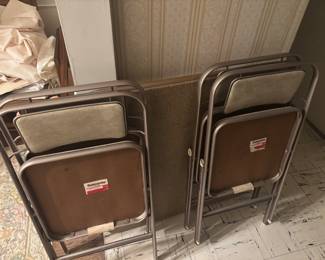 Nice vintage card table set clean 