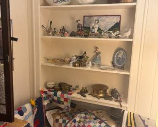 lladros brass trinkets brass spittoon quilt samples and more