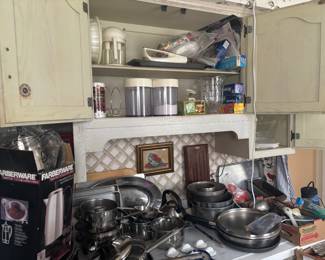 cookware kitchen cabinet items