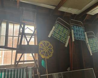 vintage folding chairs