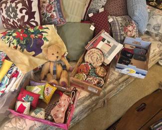 hand made trinkets quilted and sewn