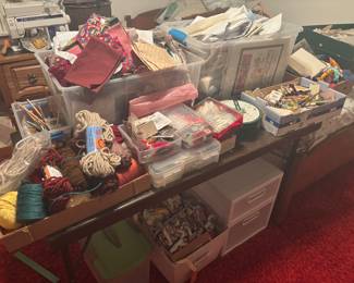 Quilting and sewing supplies
