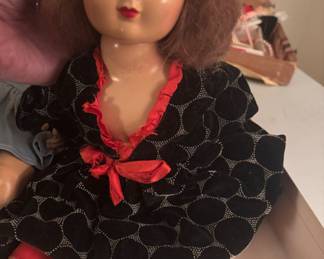 Doll vintage composite needs restringing 