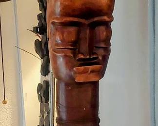 JR large carved face  head