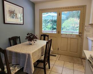 Dining room table and chairs