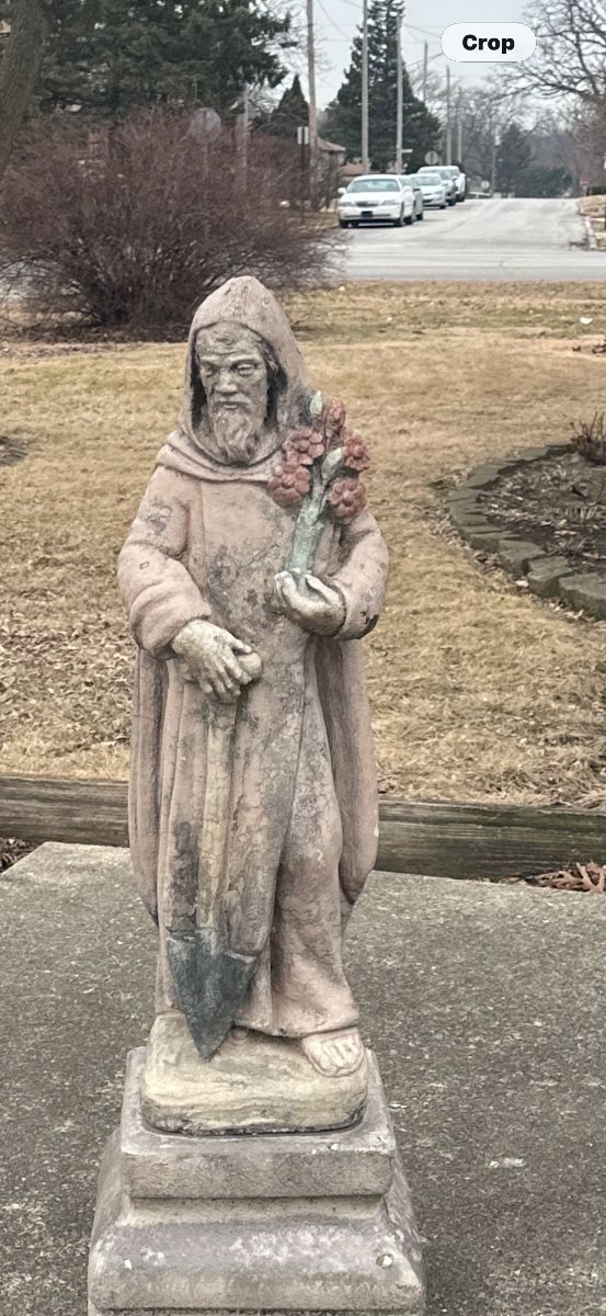 St Francis concrete statue 