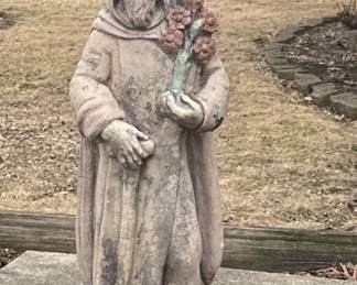 St Francis concrete statue 