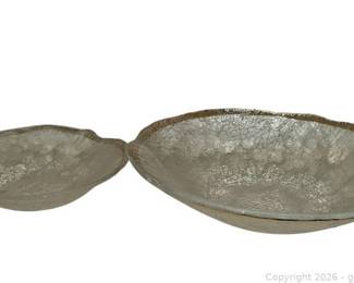 2 Glacier Ice Serving Bowls