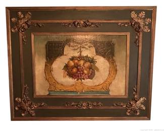 Large Framed Floral Art