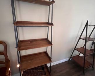 rustic wood/iron shelf