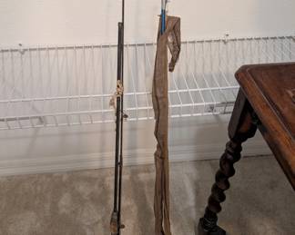 Vintage fishing poles