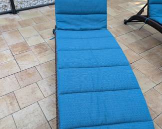 One of four lunge chairs