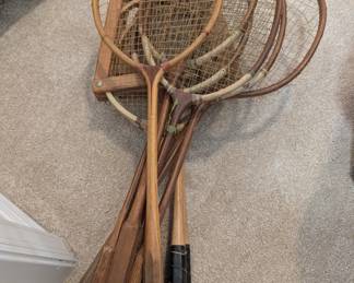 Vintage tennis rakets