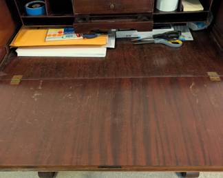 Vintage desk with ink well