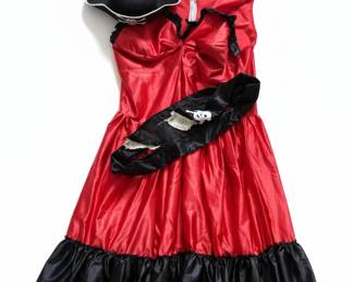 Womens Vixen Pirate Wench Costume with Hat and Sash sixth image