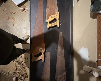 Assorted Vintage Hand Saws, including Disston