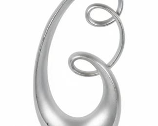 MidCentury Modern Abstract Swirl Sculpture second image
