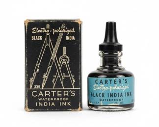 Carters ElectroPolarized Black India Ink  or fl. oz.