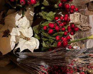 Artificial Floral Arrangement Stems, Flowers and Artichokes