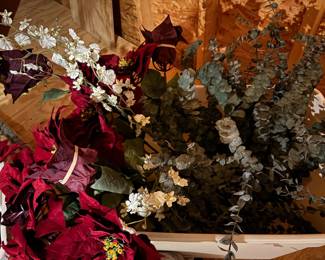 Artificial Floral Arrangement Stems, Flowers and Artichokes third image