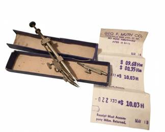 Vintage Richter Drafting Compass Set fourth image