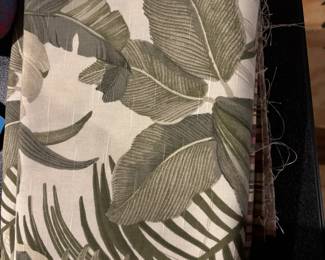 John Wolf Decorative Fabrics Tropical Leaf Print Upholstery Fabric