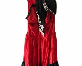 Womens Vixen Pirate Wench Costume with Hat and Sash fifth image