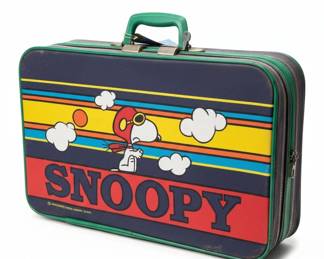 Vintage Snoopy Red Baron Aviator Suitcase by Aviva fifth image