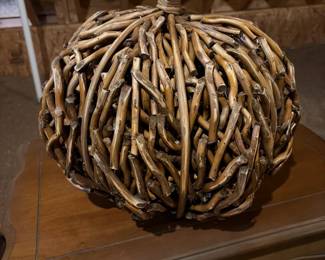 Grapevine Twig Pumpkin Decor