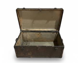Vintage Military Footlocker Trunk