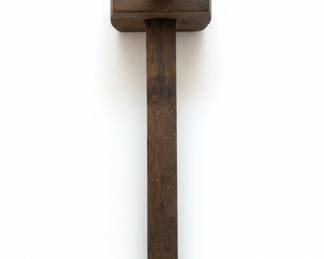 Antique Wooden Marking Gauge with Screw Lock and Key fourth image