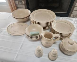 Pfaltzgraff "Remembrance" pattern (27 piece set); Stoneware; $75