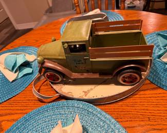 Metal truck decor