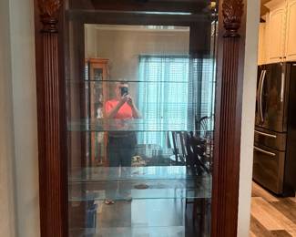 Cabinet with glass shelves