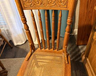 Visage oak press back chairs