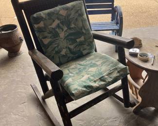 2 Rugged rockers and table 