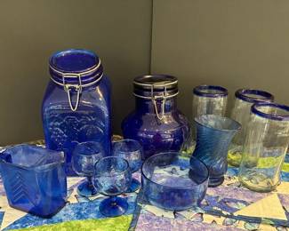 Cobalt Glassware